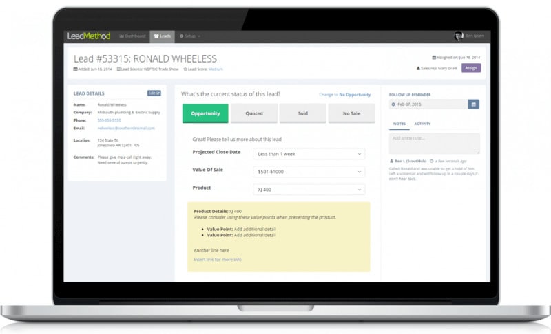 Lead Management Software - LeadMethod