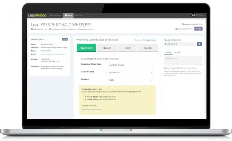 Lead Management Software - LeadMethod